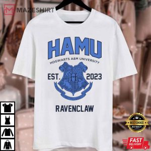 Hamu Hogwarts AM University Ravenclaw Est 2023 T Shirt 4