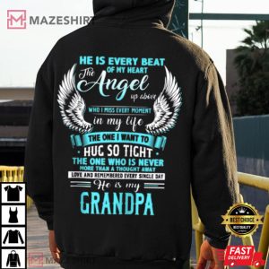 Love And Remembered Every Day My Grandpa In Heaven T Shirt 3
