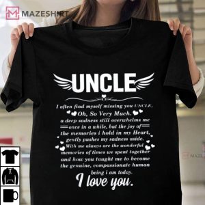 Uncle In Heaven Memory Of My Uncle Memorial T Shirt 4