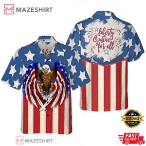 Liberty And Justice For All Eagle Hawaiian Shirt 1