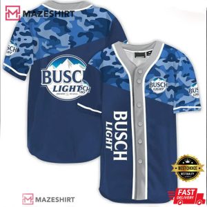 Classic Camouflage Busch Light Baseball Jersey