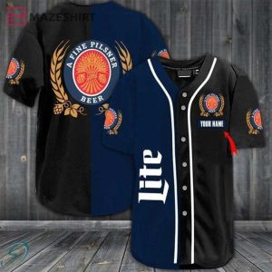 Personalized Name Miller Lite Baseball Jersey