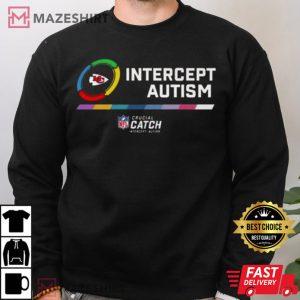 2023 Kansas City Chiefs Intercept Autism Crucial Catch T Shirt 3