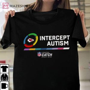 2023 Kansas City Chiefs Intercept Autism Crucial Catch T Shirt 4