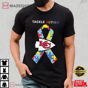 Kansas City Chiefs Tackle Autism Awareness T Shirt 1