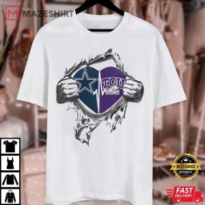 Dallas Cowboys TCU Horned Frogs Its In My Heart T Shirt 3