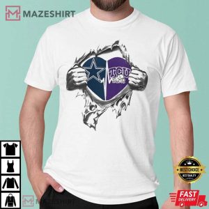 Dallas Cowboys TCU Horned Frogs Its In My Heart T Shirt 4