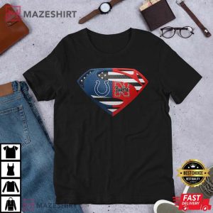 Indianapolis Colts Nebraska Cornhuskers Superman T Shirt 2