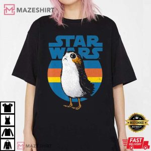 Star Wars Last Jedi Porg Retro Stripes T Shirt 4