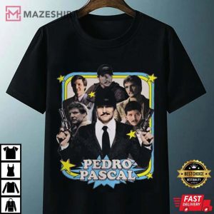 Retro Pedro Pascal Movie Actor T Shirt 3 1