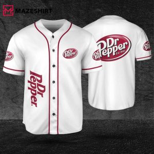 Dr.Pepper White Beer Lovers Baseball Jersey 1