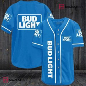 Azure Bud Light Lovers Bud Light Baseball Jersey