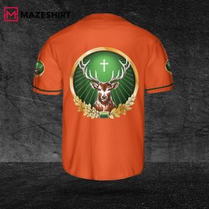 Jagermeister Orange Baseball Jersey 3