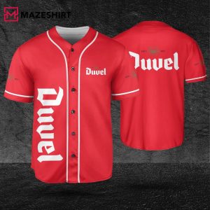 Duvel Beer Red Beer Lovers Baseball Jersey 1
