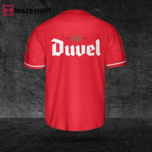Duvel Beer Red Beer Lovers Baseball Jersey 3