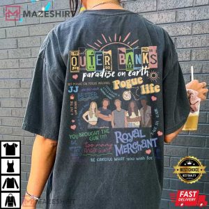 Vintage Outer Banks Paradise On Earth Pogue Life T Shirt 2