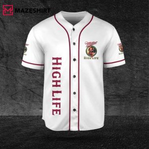 Miller High Life Make Me High Lover Beer Baseball Jersey 2