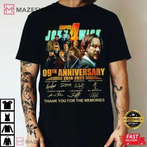 John Wick 09th Anniversary Signatures T Shirt 2