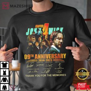 John Wick 09th Anniversary Signatures T Shirt 4