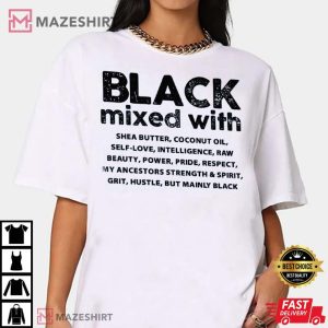 Black Woman Melanin Afrocentric Black Is Beautiful T Shirt 4