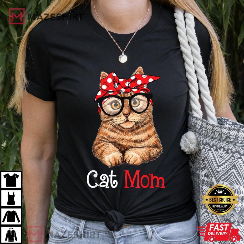 Funny Cat Mothers Day Gift T Shirt