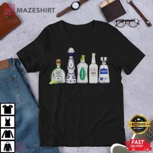 Tequila Lovers Tequila Bottles T Shirt 2