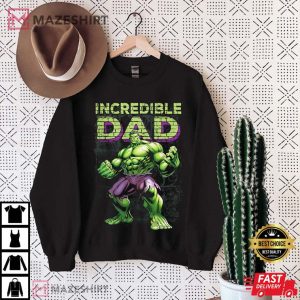 Incredible Dad Marvel The Incredible Hulk Fathers Day T Shirt 1
