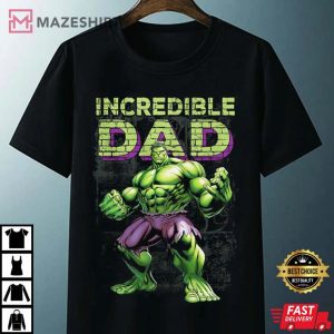 Incredible Dad Marvel The Incredible Hulk Fathers Day T Shirt 4