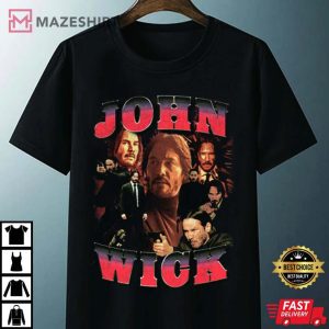 John Wick Movie Keanu Reeves Vintage 90s T Shirt 3