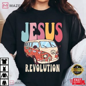 Jesus Revolution Christian Faith Based Jesus Comfort Colors T Shirt 2