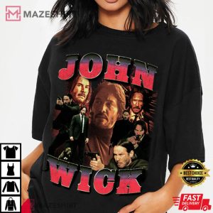 John Wick Movie Keanu Reeves Vintage T Shirt 2