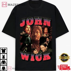 John Wick Movie Keanu Reeves Vintage T Shirt 4