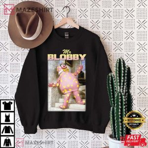 Mr Blobby Top Funny UK Tribute TV BBC One T Shirt 1