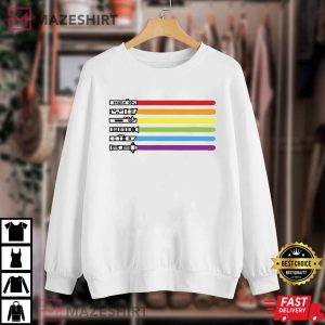 Rainbow Lightsaber LGBT Gay Pride T Shirt 4