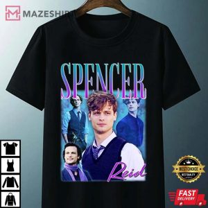 Spencer Reid Homage Funny Retro 90s Gift TV Show T Shirt 3