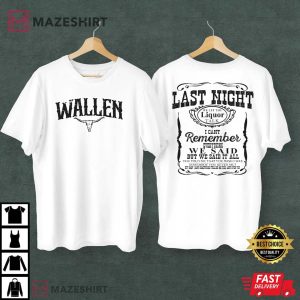 Wallen Western Cowboy Wasted On You T Shirt 2