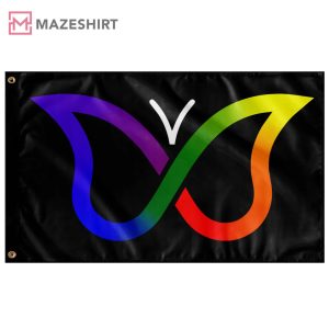 ADHD Pride Month LGBT Butterfly Wall Flag 2