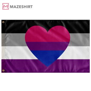 Asexual Biromantic Pride Month LGBT Wall Flag 1