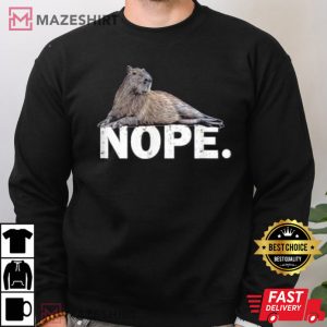 Capybara Nope Shirt Funny Capybara T Shirt 3
