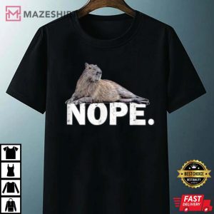 Capybara Nope Shirt Funny Capybara T Shirt 4