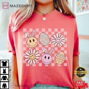 Easter Smiley Faces Comfort Colors T Shirt 1