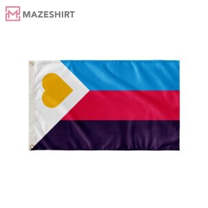 New Polyamory LGBTQ Pride Polyamory And Enm Wall Flag 1
