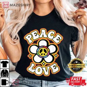 Peace Sign Love Tie Dye Hippie T Shirt 1