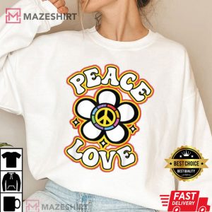 Peace Sign Love Tie Dye Hippie T Shirt 3