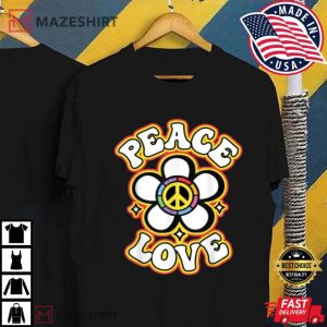 Peace Sign Love Tie Dye Hippie T Shirt 4