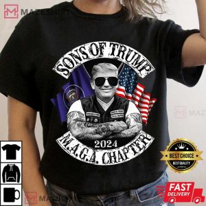 Official Sons Of Trump 2024 Maga Chapter T Shirt 2