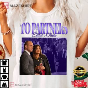 To Partners Elliot Stabler And Olivia Benson Vintage T Shirt 1