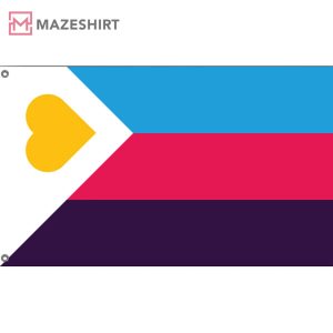 Tricolor Polyamory Pride Unique Design Flag 2