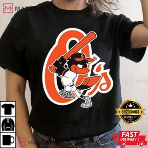 Vintage Baltimore Baseball Team Mascot Black Best T Shirt 2