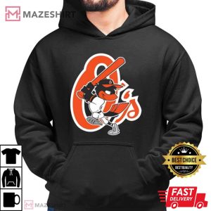Vintage Baltimore Baseball Team Mascot Black Best T Shirt 3